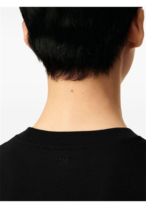 t-shirt tonal adc uomo nera AMI PARIS | UTS341.726001